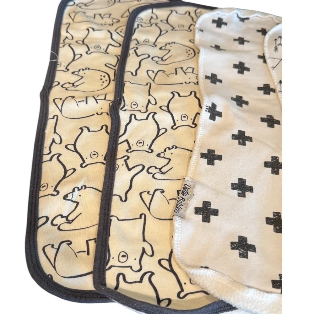 Dodo‎ Babies (3) Burp Cloths Gerber (2) Cotton Contoured Multi Pattern